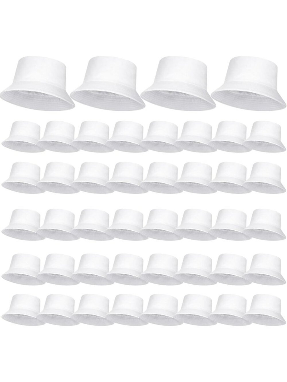Unisex Cotton Bucket Hat - Summer Beach Cap, Solid Color Fisherman's Hat